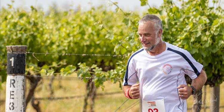 Man running in the Coonawarra Running Festival