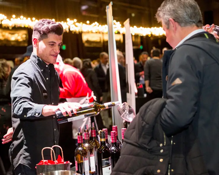 Demetrio Zema presenting Zema Estate wines at the Coonawarra Wine Tasting Roadshow 2026