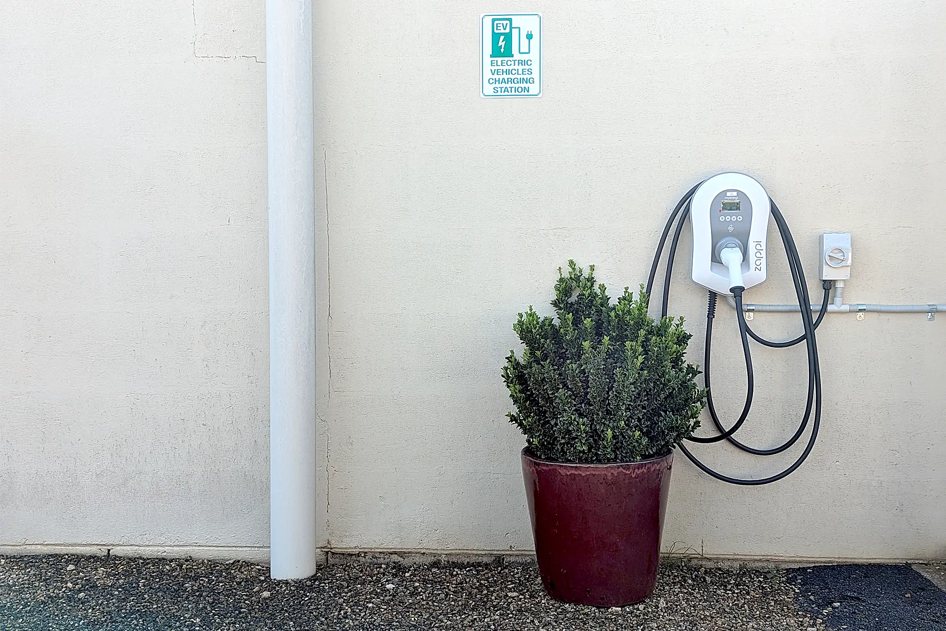 Zappi three-phase EV charger at zema estate